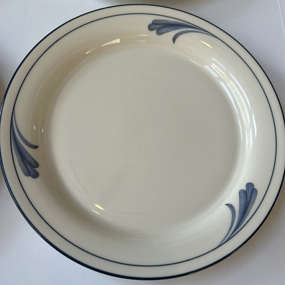 Lenox Blue Brushstrokes Chinastone Salad Plates-Set of 4 - Picture 2 of 7